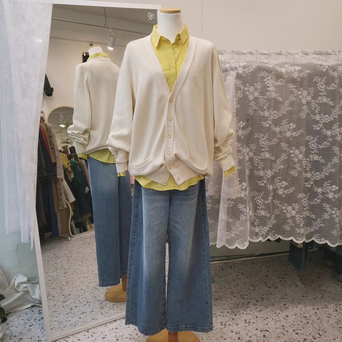 Aix les bains 바스락 옐로 셔츠 상품이미지6