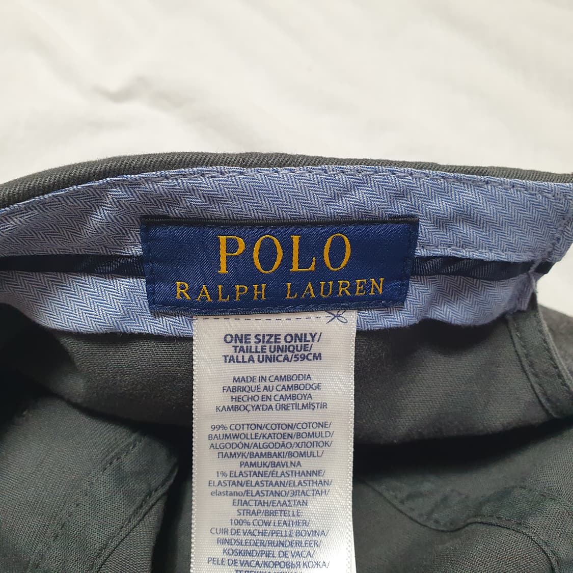 폴로 랄프로렌 볼캡 모자 올 차콜 다크 그레이 클래식  상품이미지3