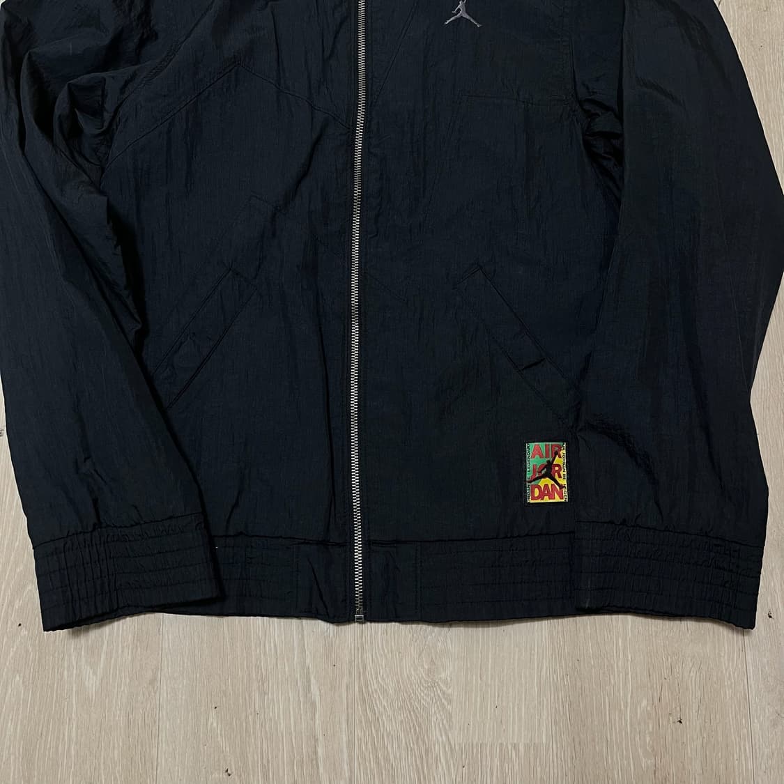 조던 점프맨 자수 로고 와펜 바람막이 자켓 [블랙] S/90 상품이미지3