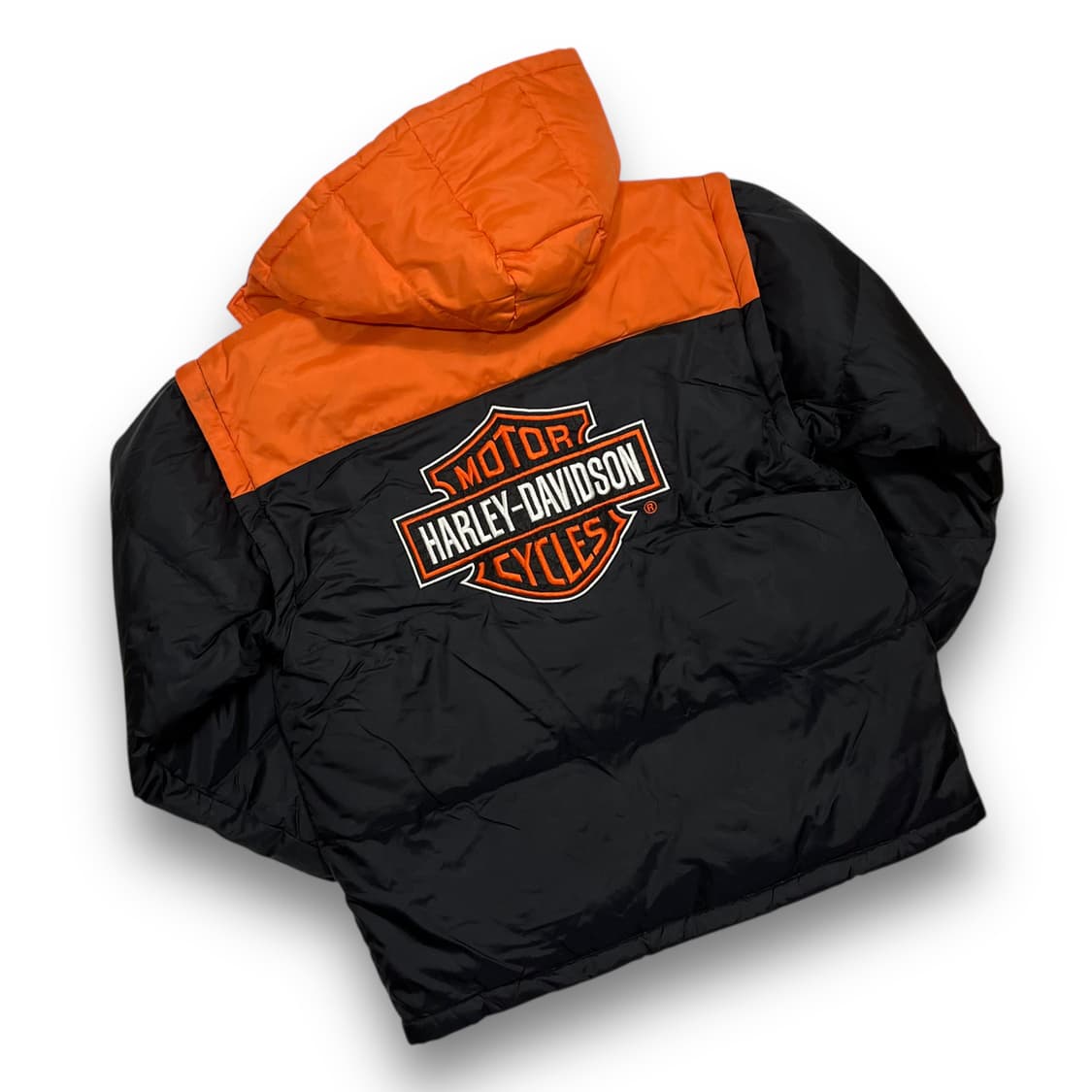 할리데이비슨 빅로고 해체주의 패디드 후디 집업 상품이미지5