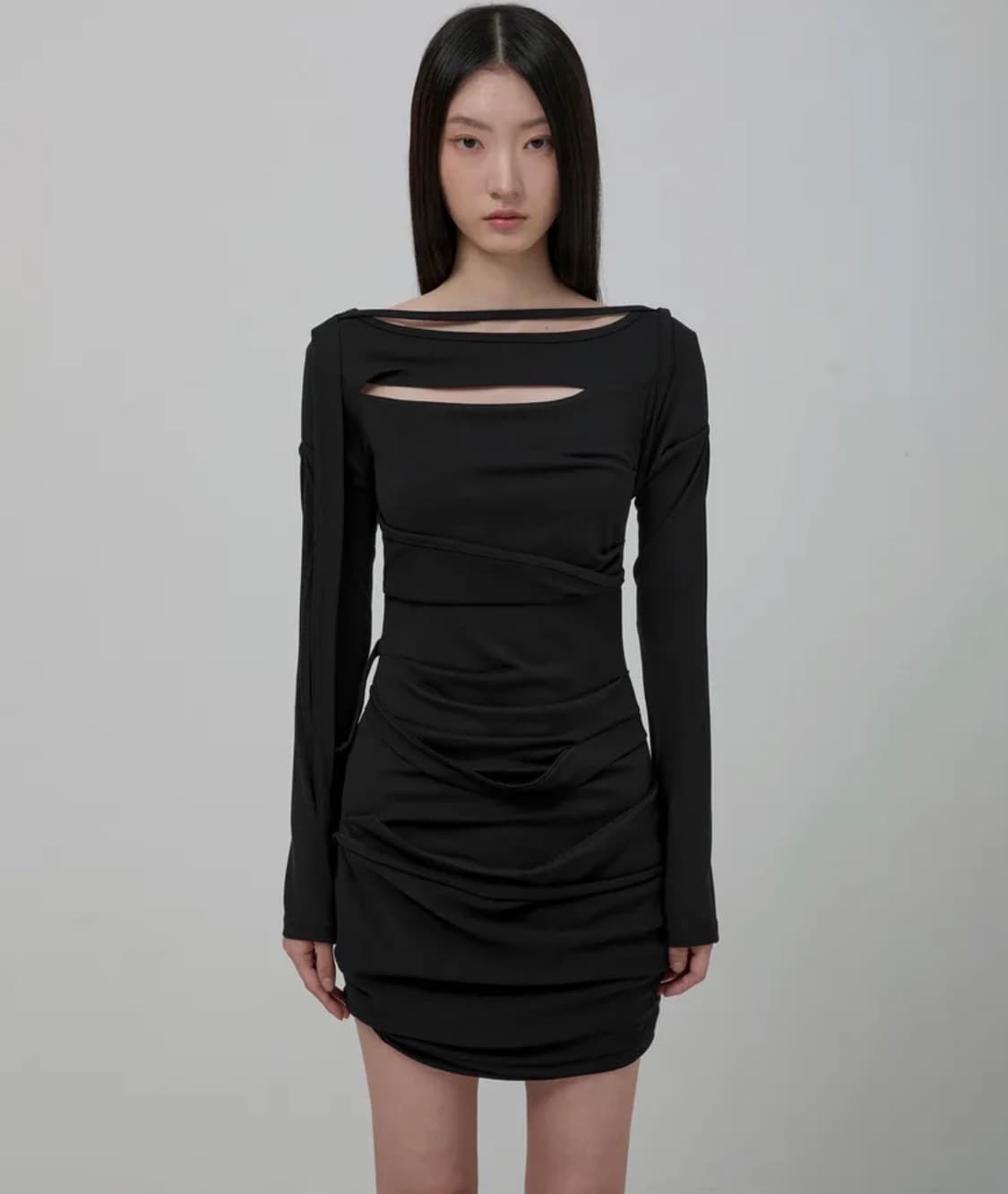 플레이업 Draped Long Dress 상품이미지1