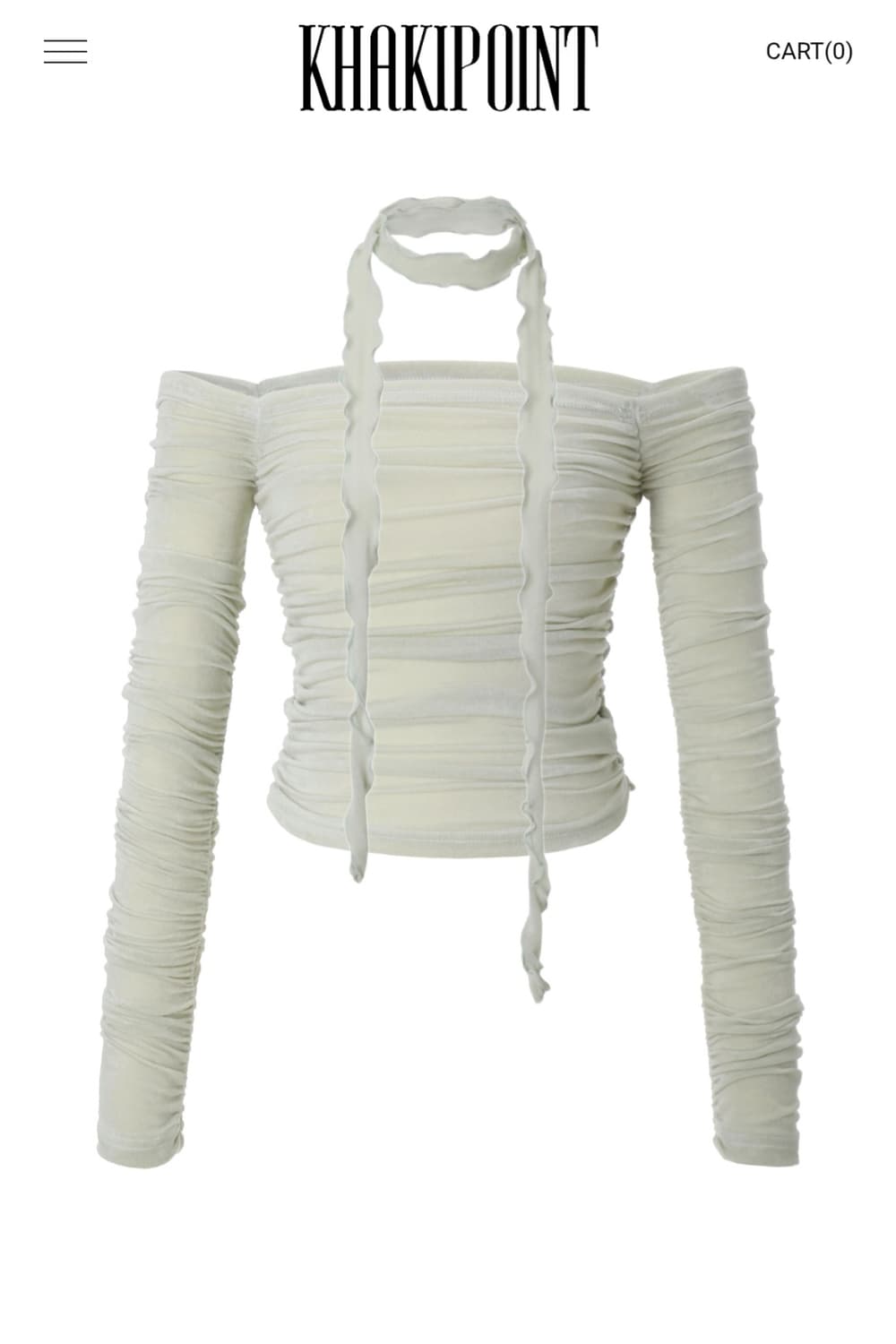 카키포인트 셔링탑 옐로우그린  상품이미지1