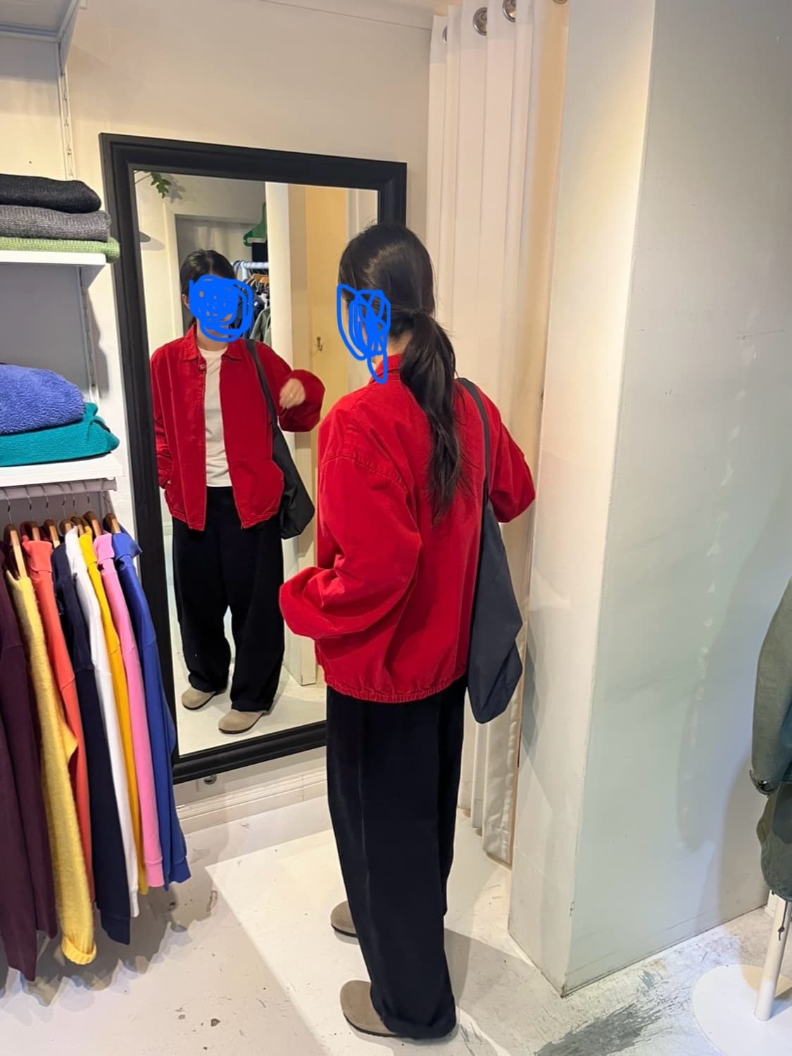 POLO 폴로 코튼 블루종 자켓 레드 M 사이즈 상품이미지9