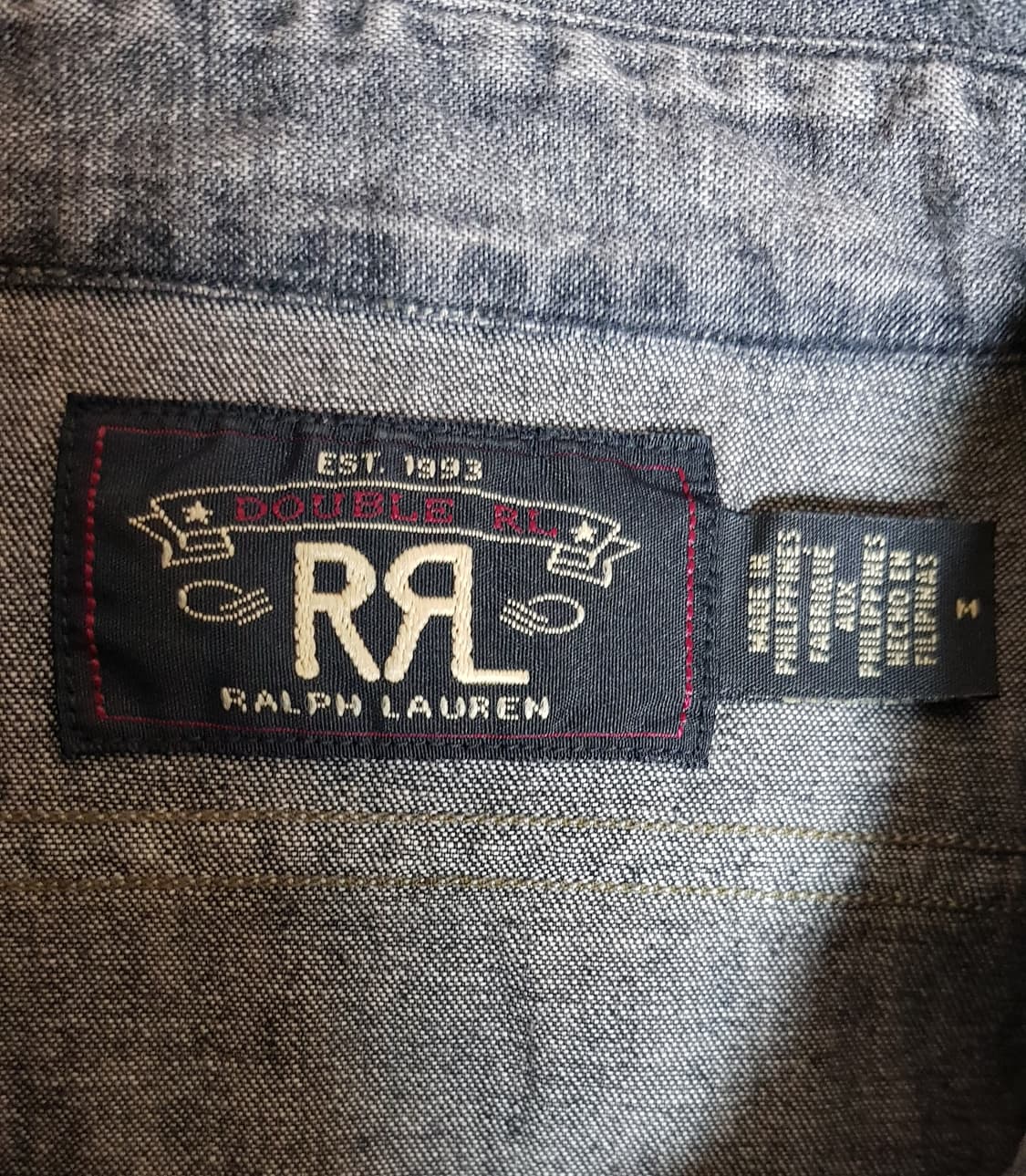 [M] RRL 데님 워크셔츠 팝니다. 상품이미지4