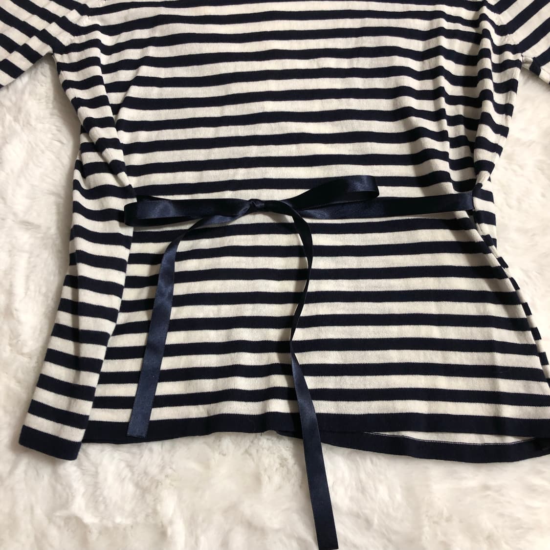 스트라이프 레이스 로걀탑 빈티지 공겜여주 고딕 무채색 로맨틱 갸루 상품이미지4