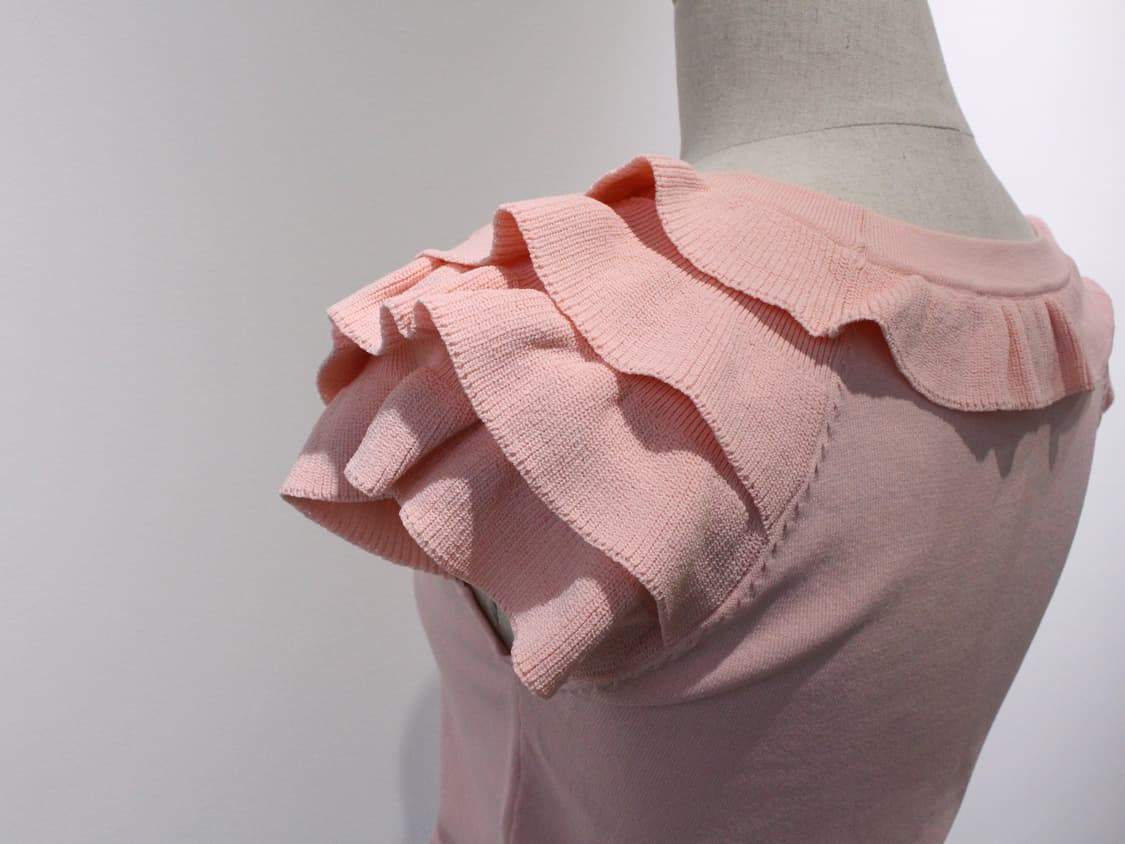 양산형 로리타 러블리 히메갸루 라떼갸루 로걀 바비깔 딸기 러플 니트 상품이미지4