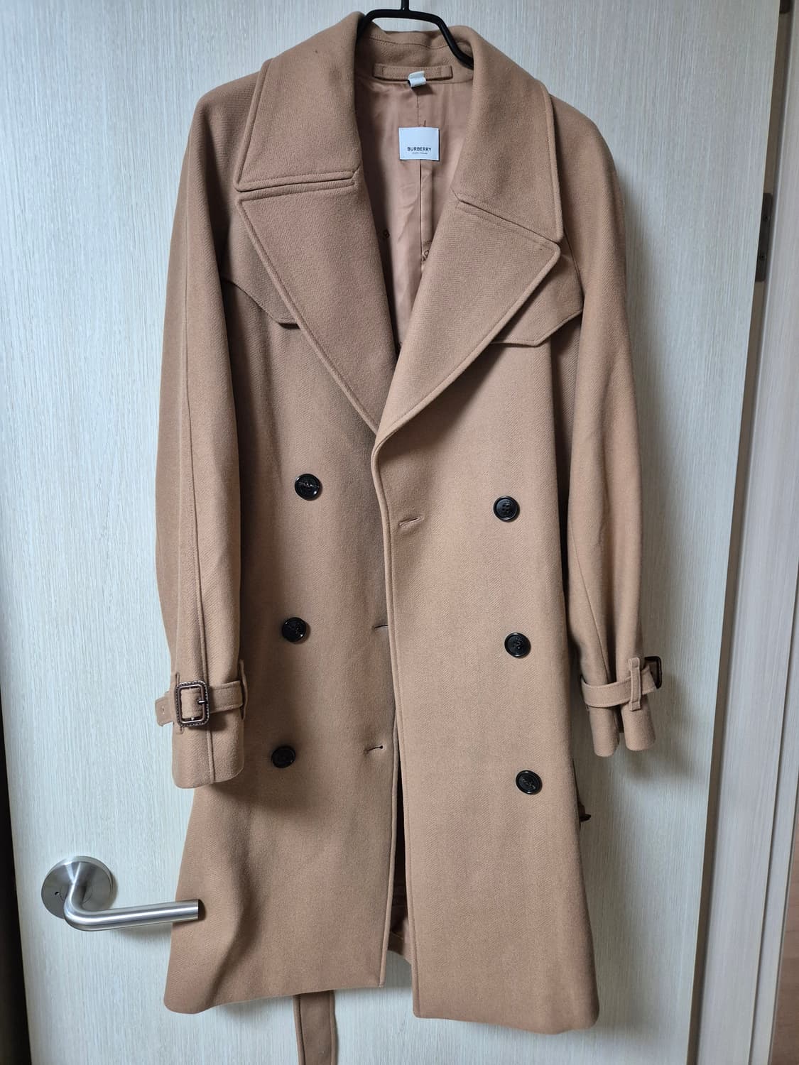 (정품) 버버리 크랜스톤 울 캐시미어 트렌치코트 34 (23년) 상품이미지4