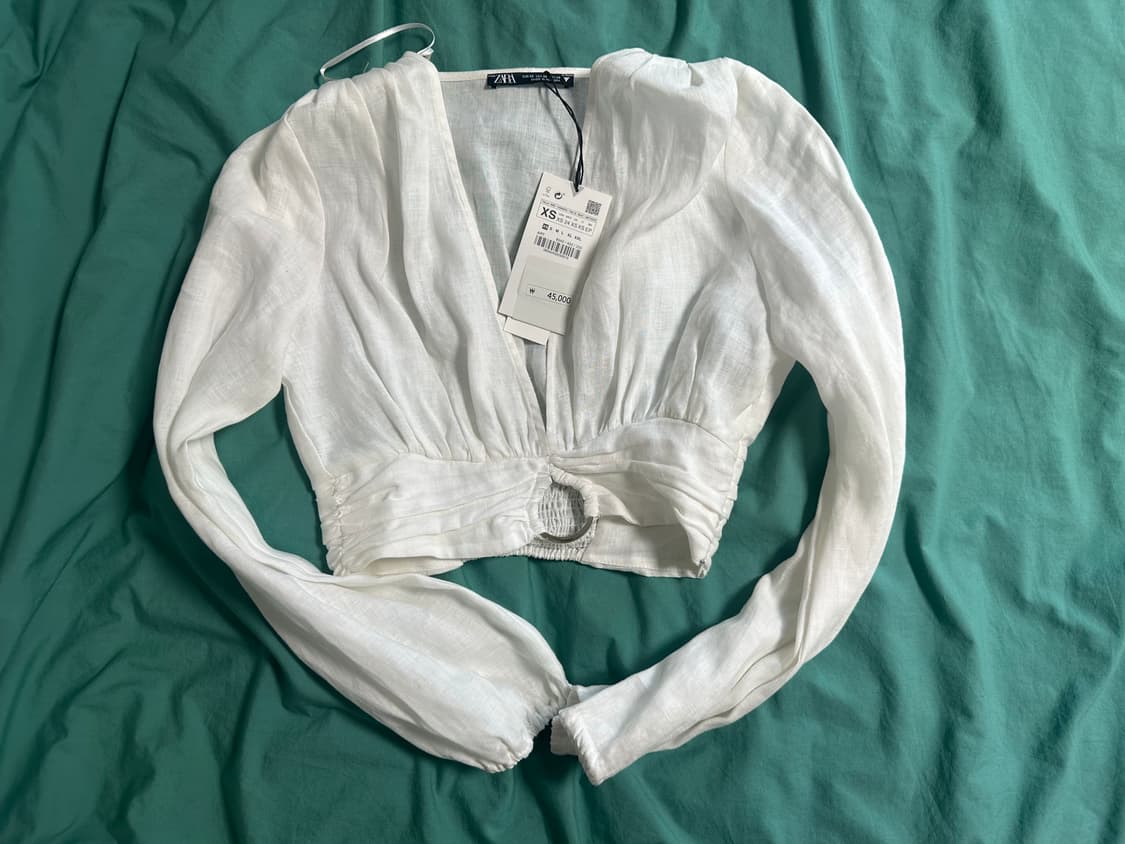 자라 린넨 블라우스 (새상품) 상품이미지1