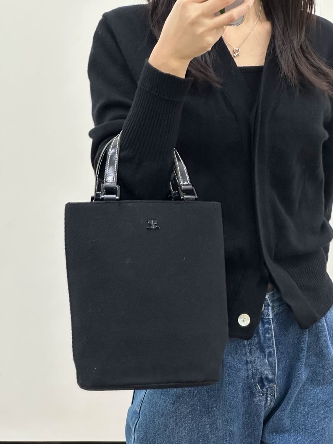 courreges / 꾸레쥬 블랙 토트백 상품이미지1