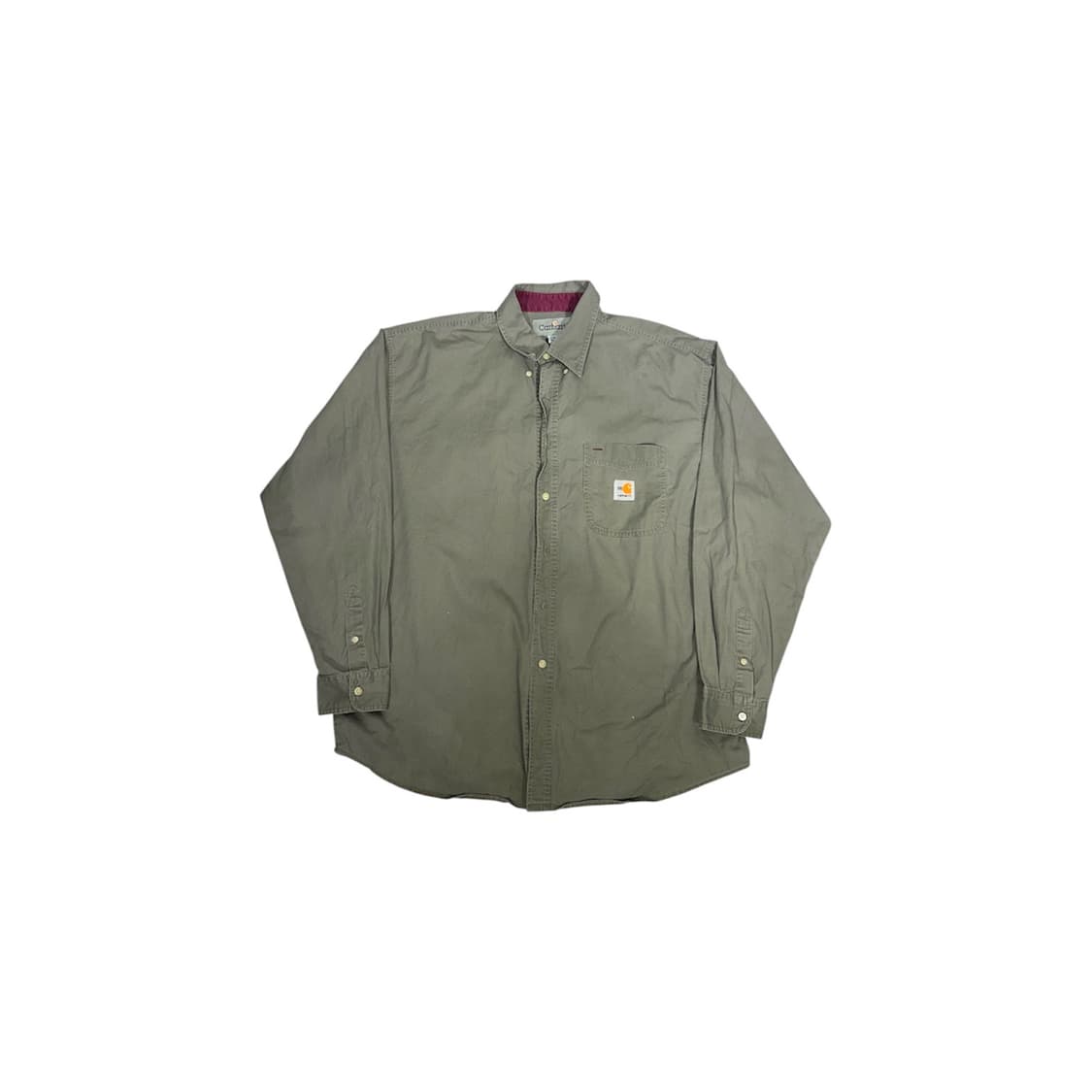 칼하트 카키 오버칫 솔리드 워크 셔츠 XL 상품이미지5