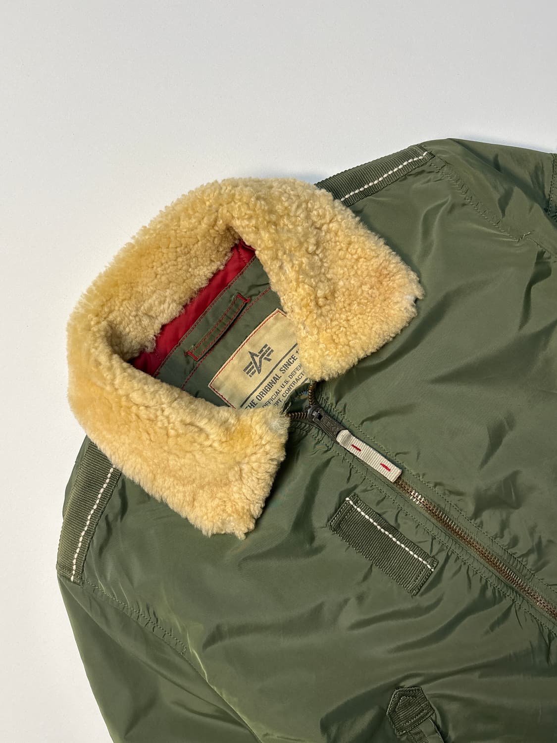 [M] 00s 알파인더스트리 B-15 플라이트 자켓 MA-1 상품이미지4