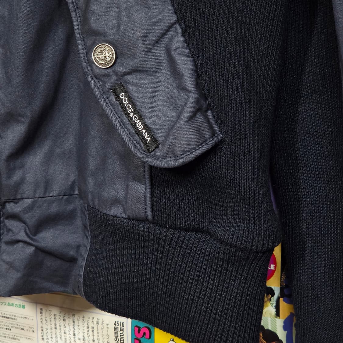 돌체앤가바나 빈티지 네이비 락시크 자켓 상품이미지5
