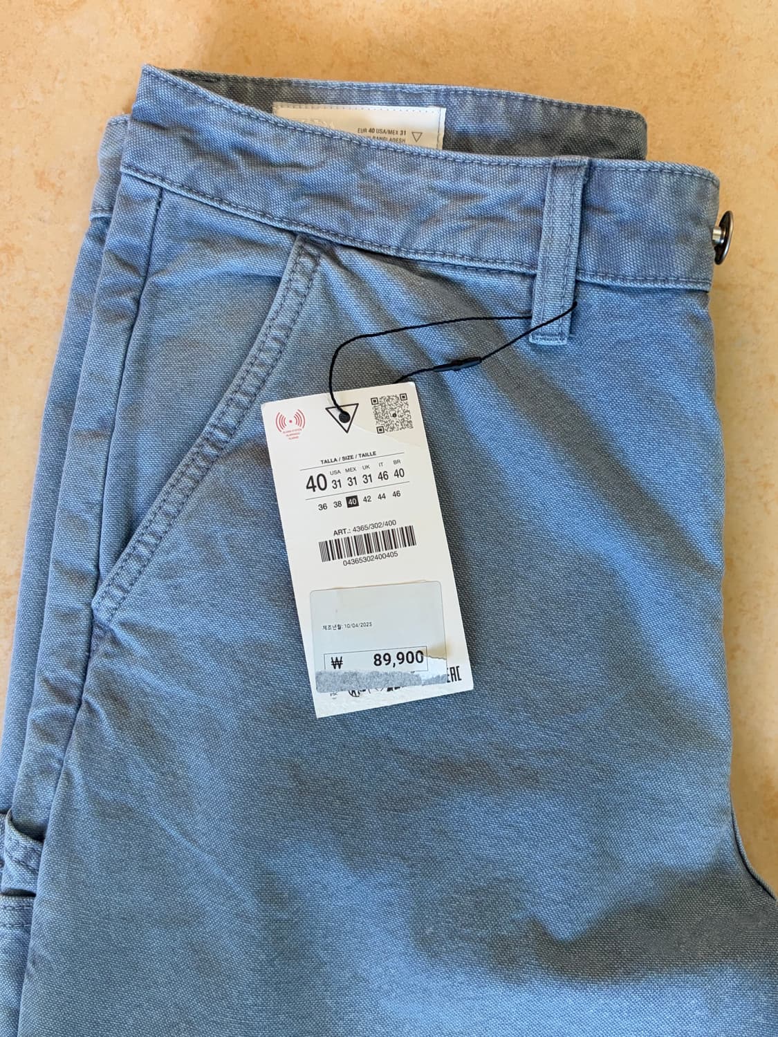 자라 연청 바지 상품이미지2