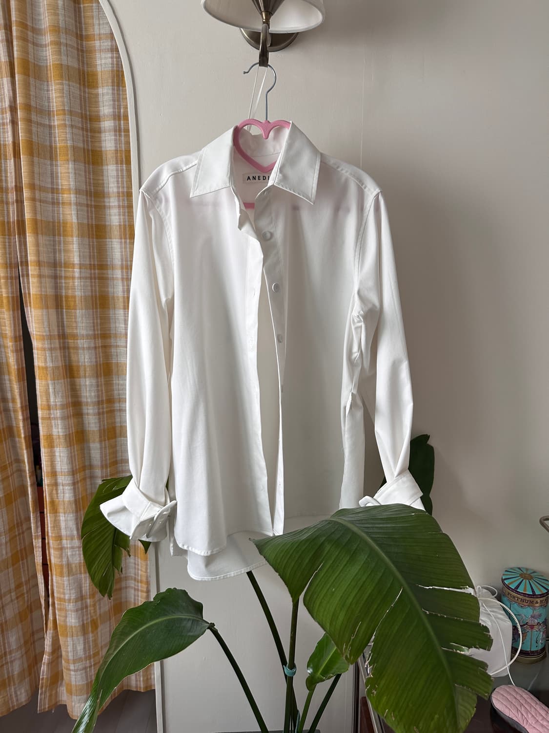 W컨셉 언에디트 여성 화이트 셔츠 프리사이즈 상품이미지3