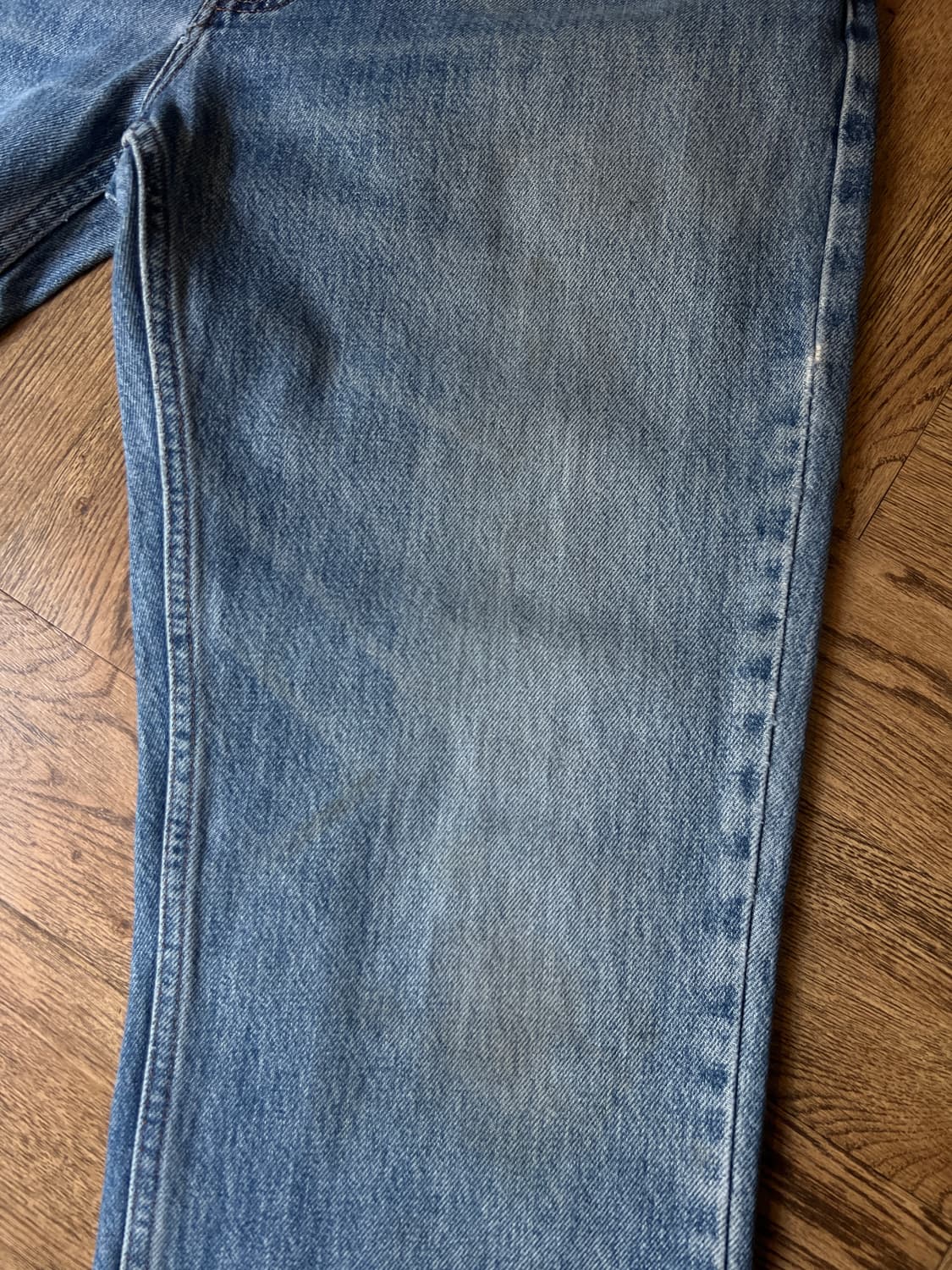 [36]할리데이비슨 빈티지 워싱 스트레이트 데님 팬츠 상품이미지5