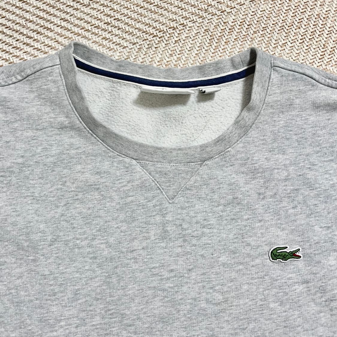 [정품] 라코스테 그레이 기모 맨투맨 [ 4XL ] 상품이미지3