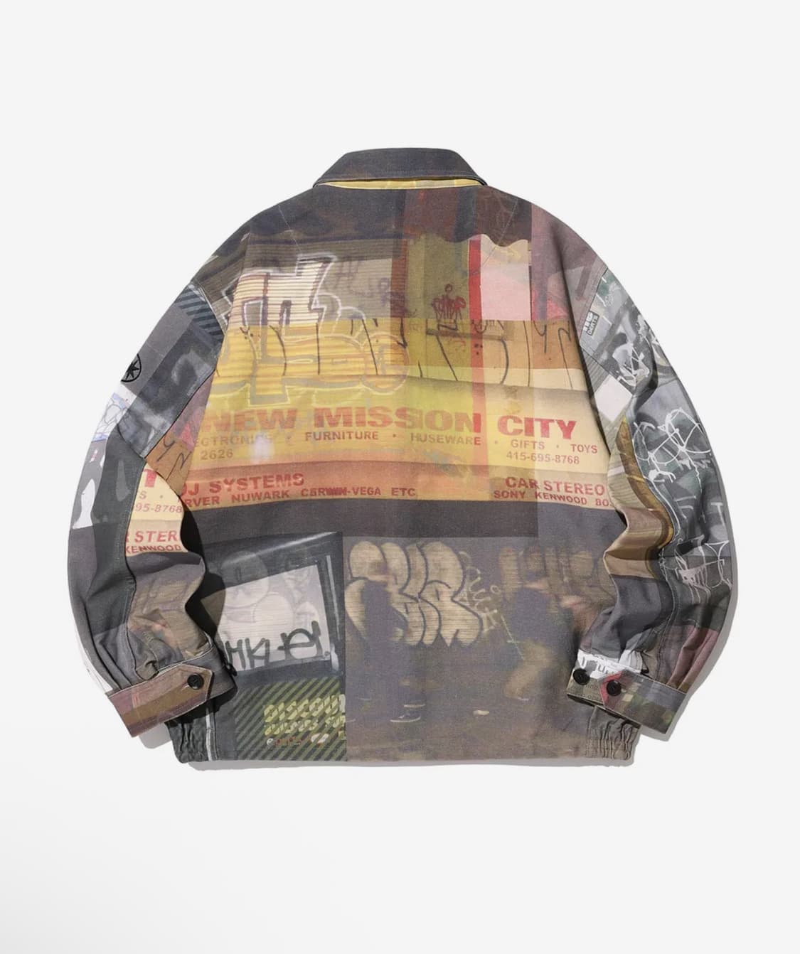 나이스고스트클럽 심볼 디지털 프린트 집 자켓 나이트 멀티 L 상품이미지5