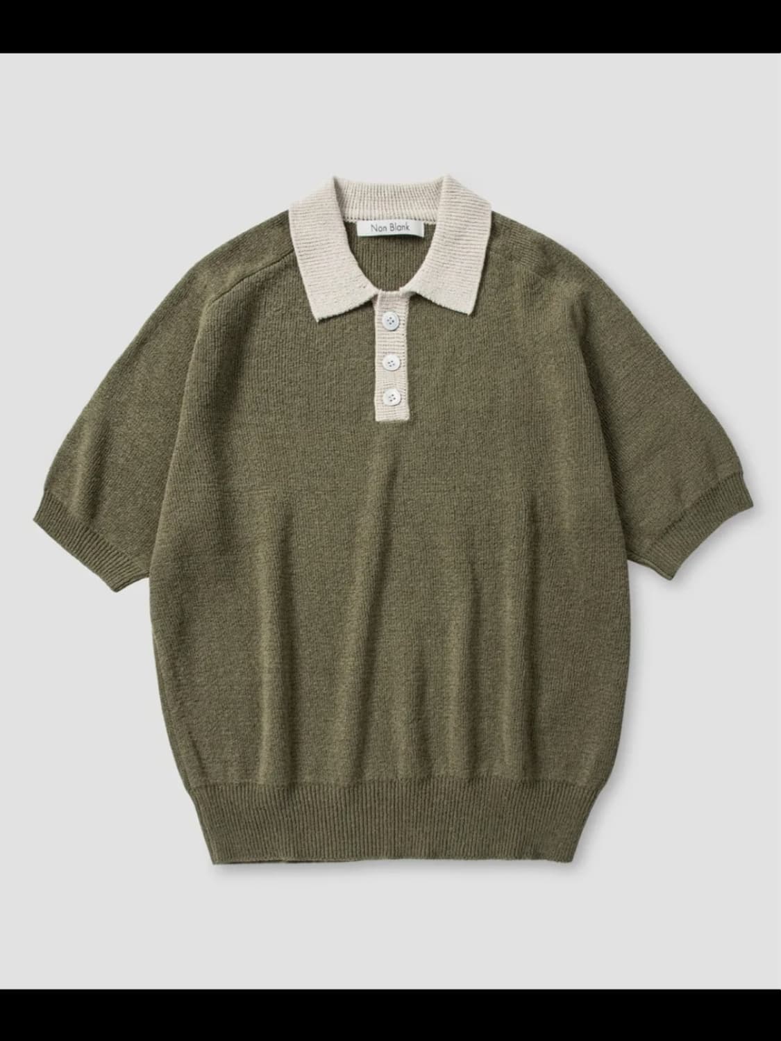 넌블랭크 반팔 니트 M 상품이미지1