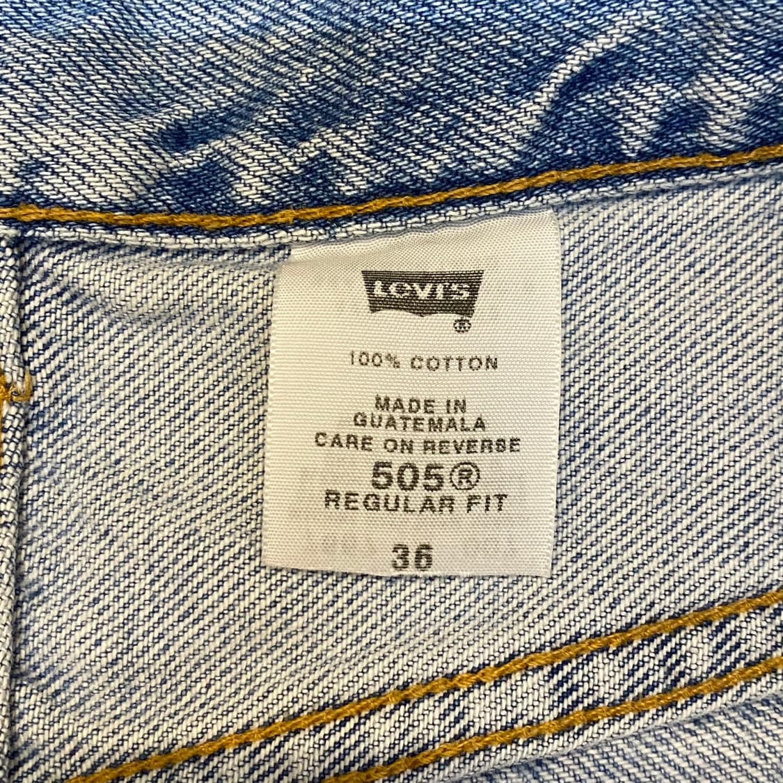 미국 빈티지 리바이스 505 연청바지 36size 상품이미지4