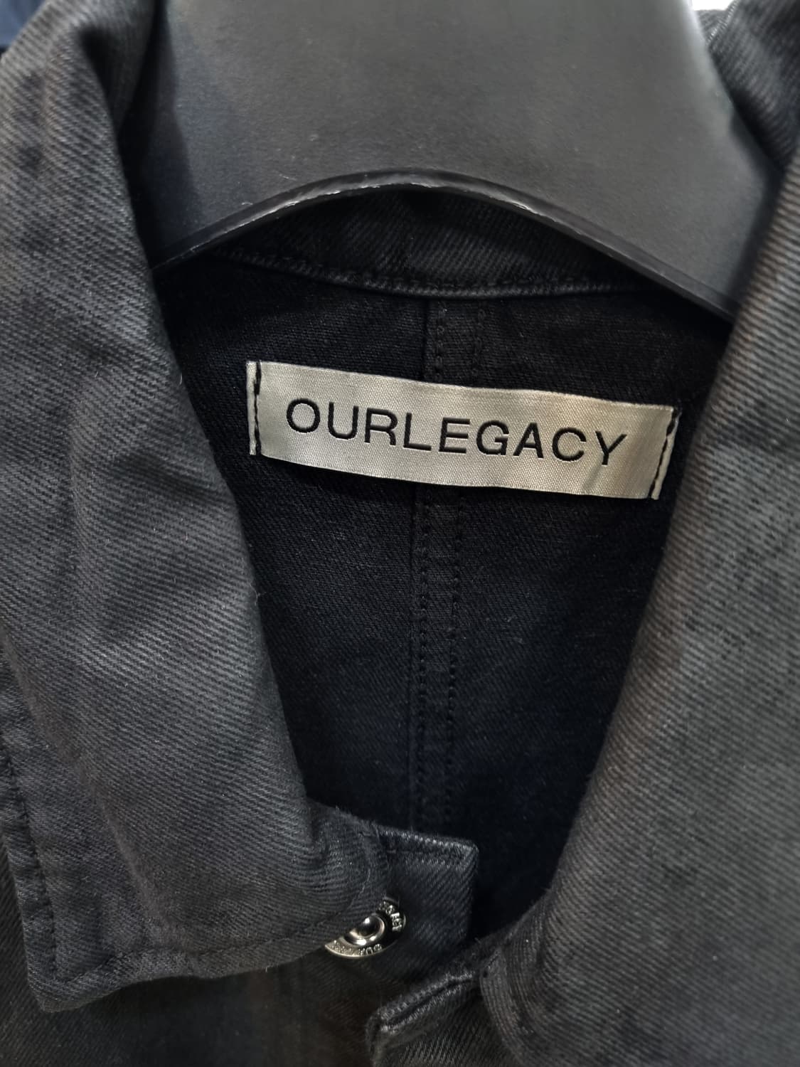 아워레가시 블랙 워싱 데님 셔츠 자켓 48 상품이미지4