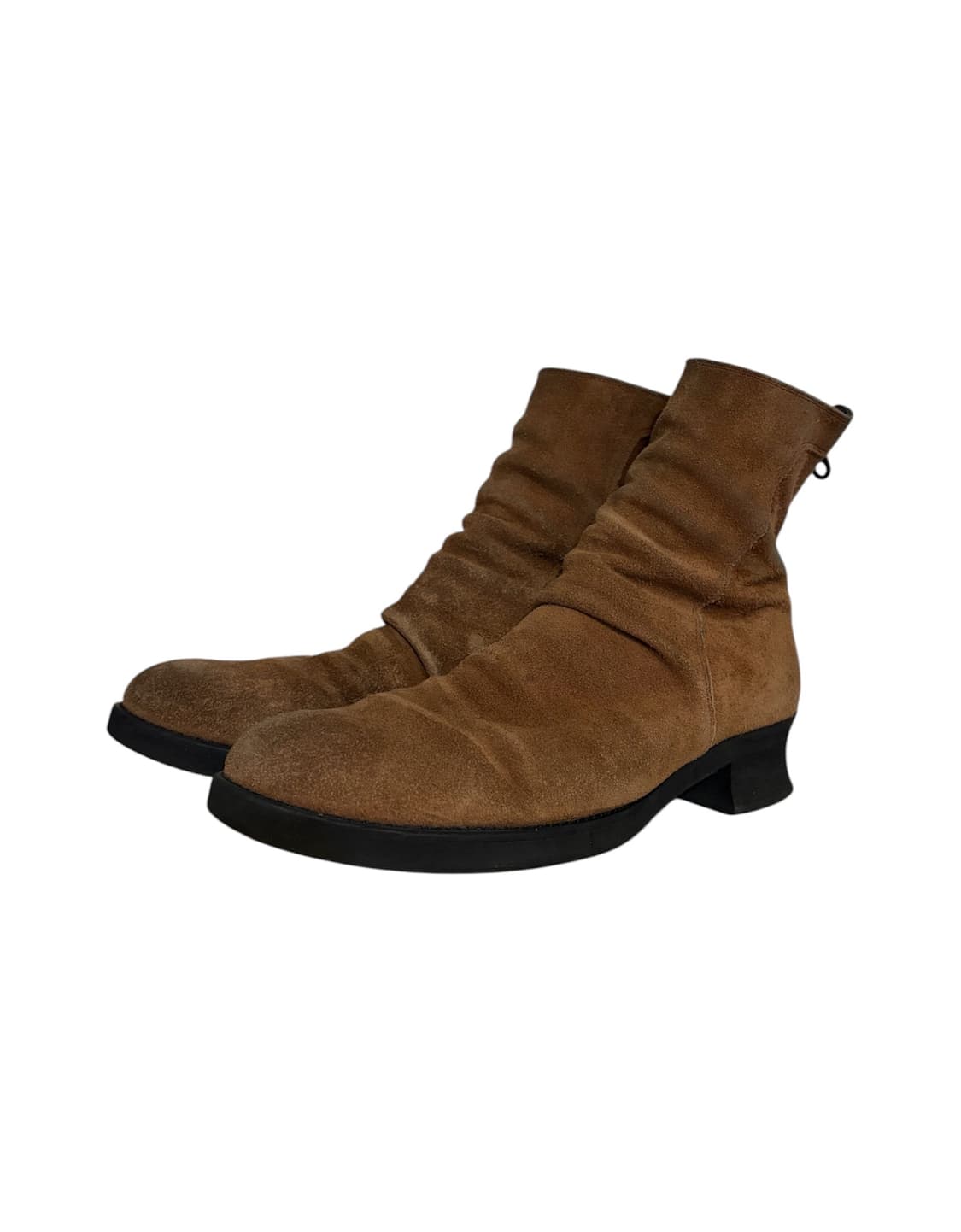 No id 드레이프 스웨이드 백집 부츠 상품이미지2