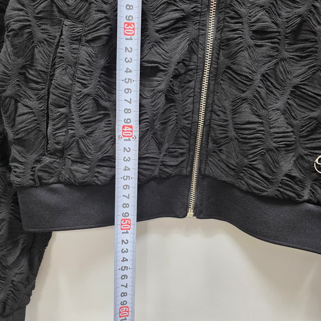 0754 게스 여성 블랙 레이스 봄버 자켓 S 상품이미지4