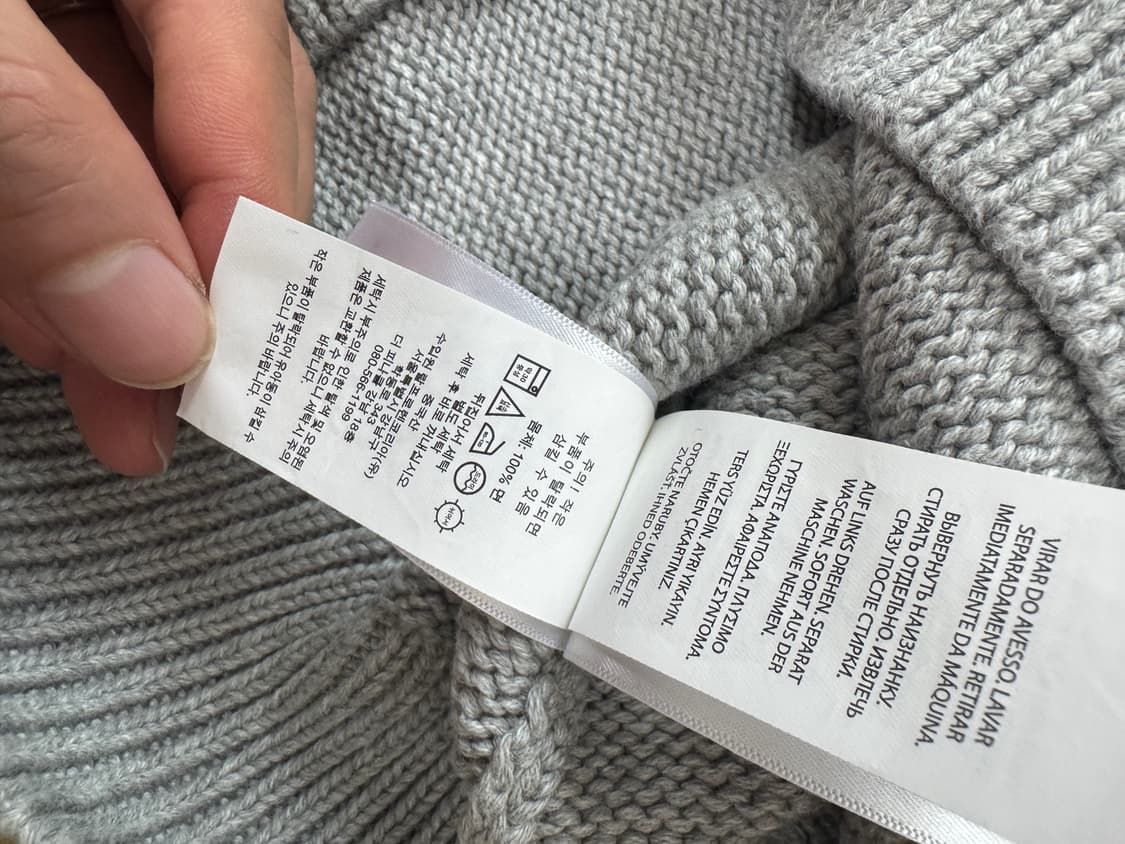 폴로 랄프로렌 로고 면 니트 스웨터 M 상품이미지2