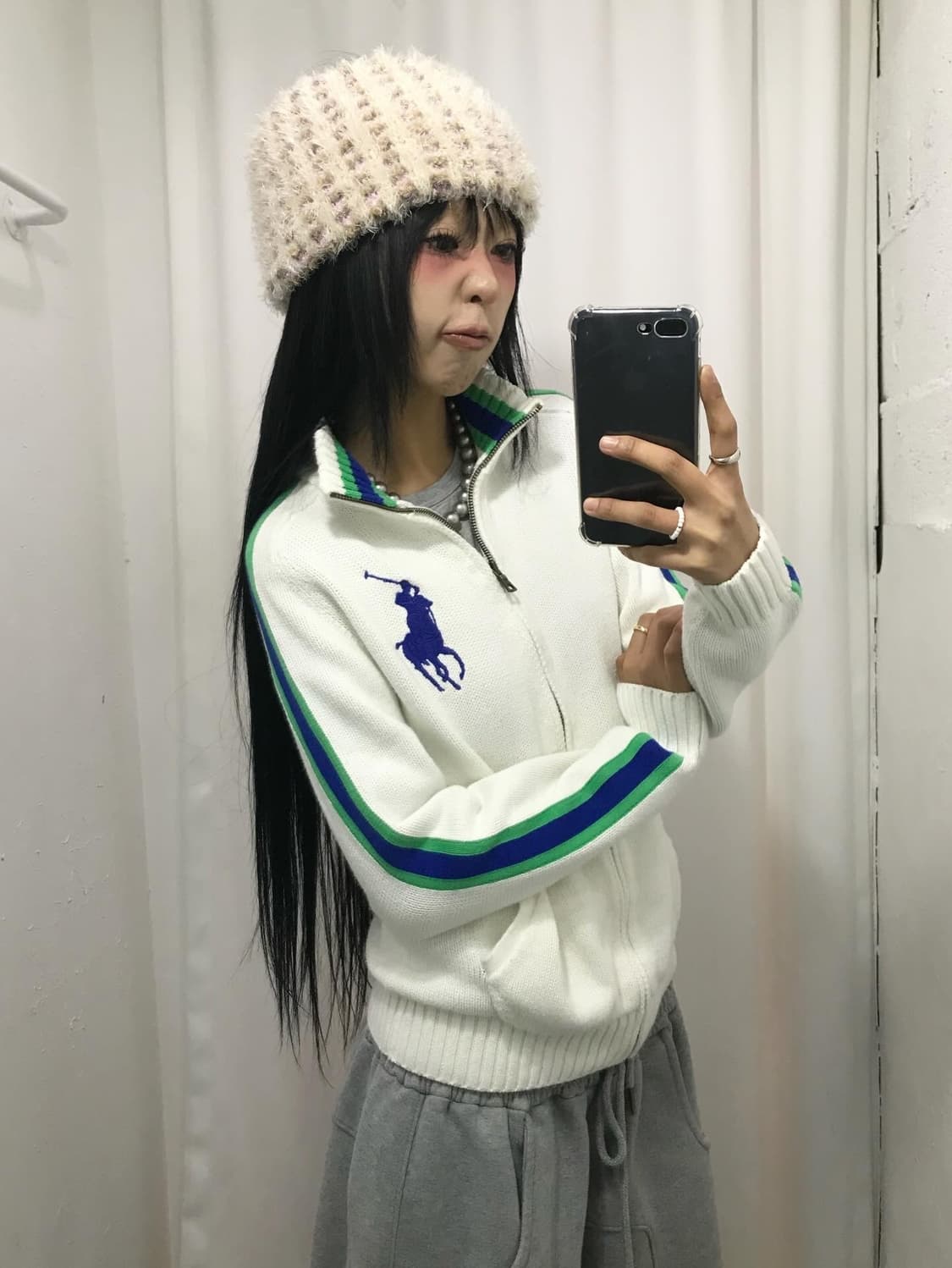 < Polo Big Pony Knit Zip-Up ⭐️Rare⭐️  상품이미지8