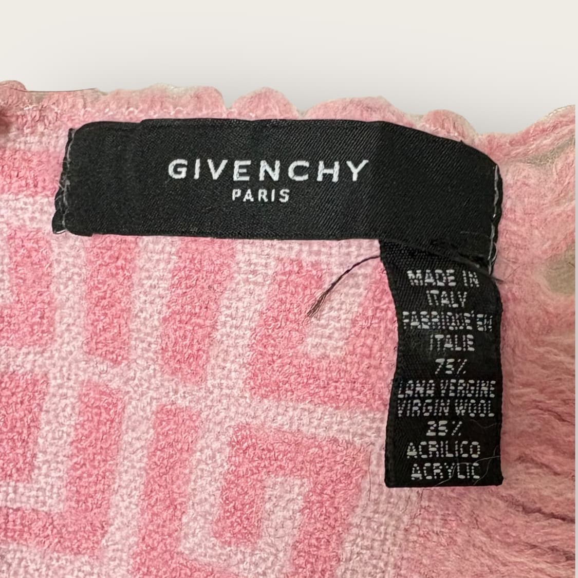 지방시 핑크 패턴 울 머플러 목도리 상품이미지2