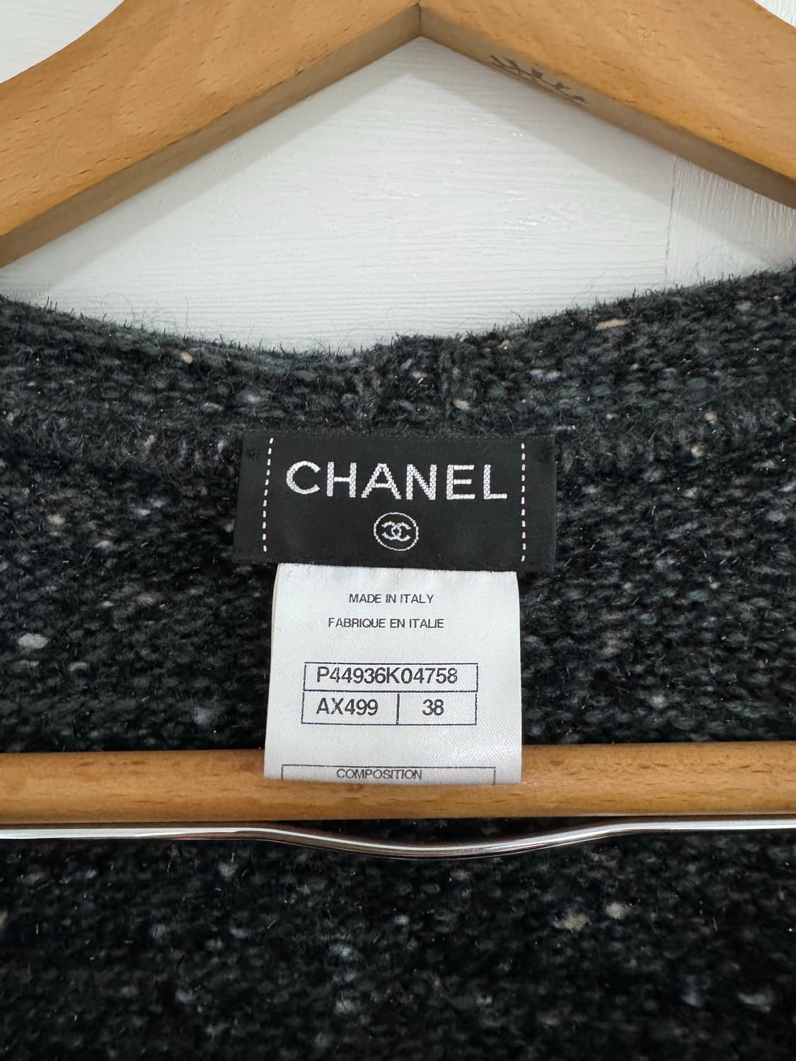 [CHANEL] 샤넬 캐시미어 혼방 트위드 가디건 38사이즈 상품이미지3