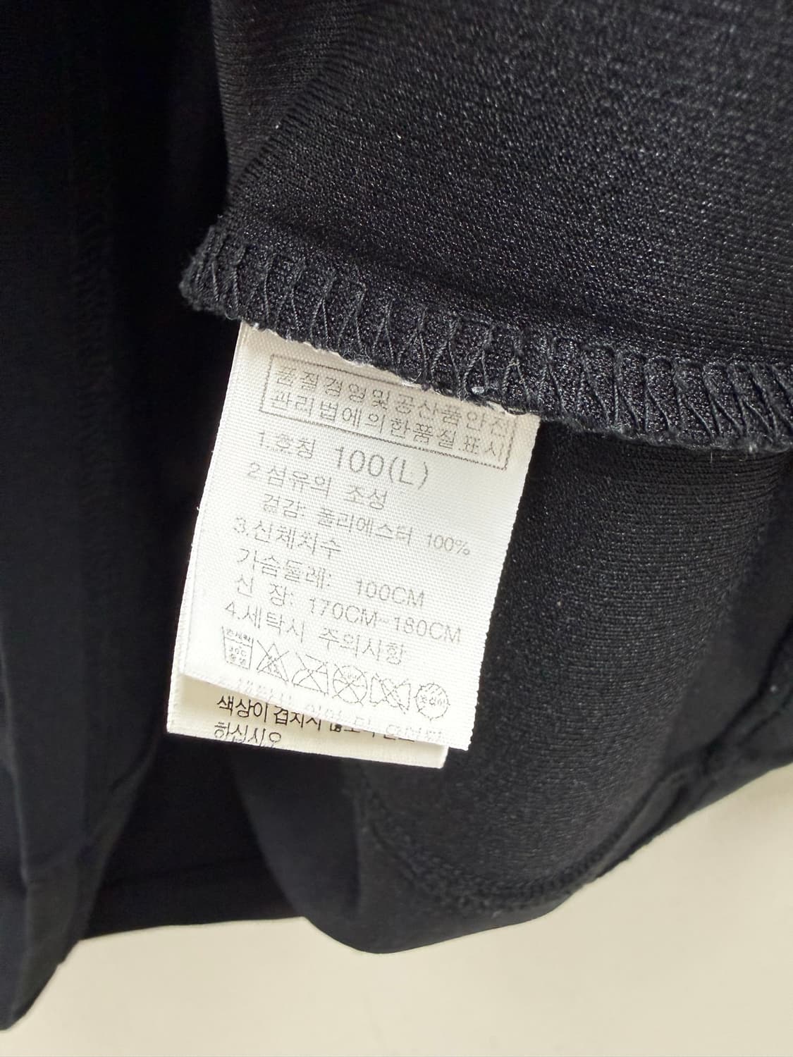 남성 100 / 노스페이스 반집업 티셔츠 블랙 상품이미지5