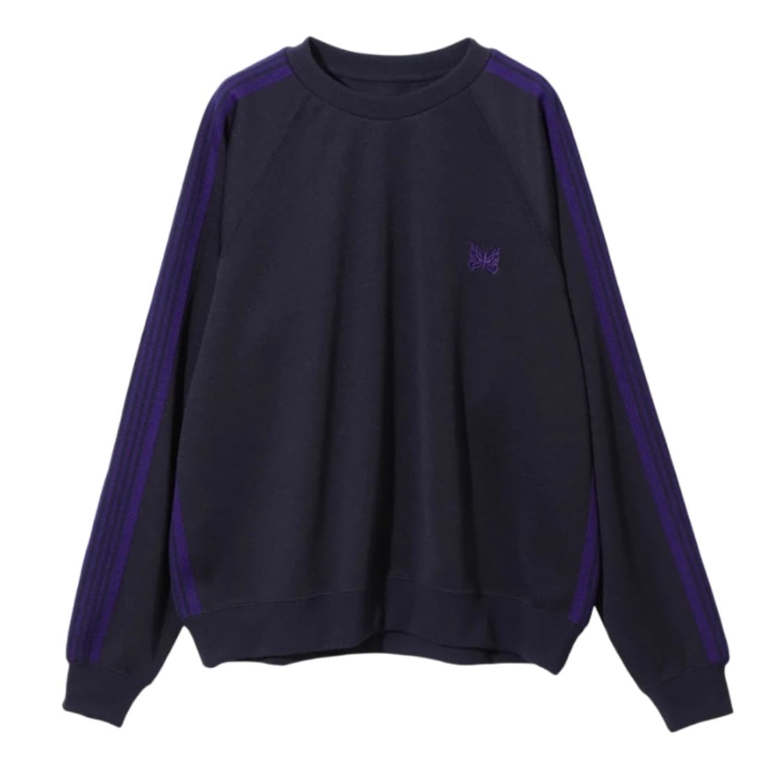 니들스 트랙 크루넥 폴리 스무스 맨투맨 티셔츠 네이비 퍼플 상품이미지1