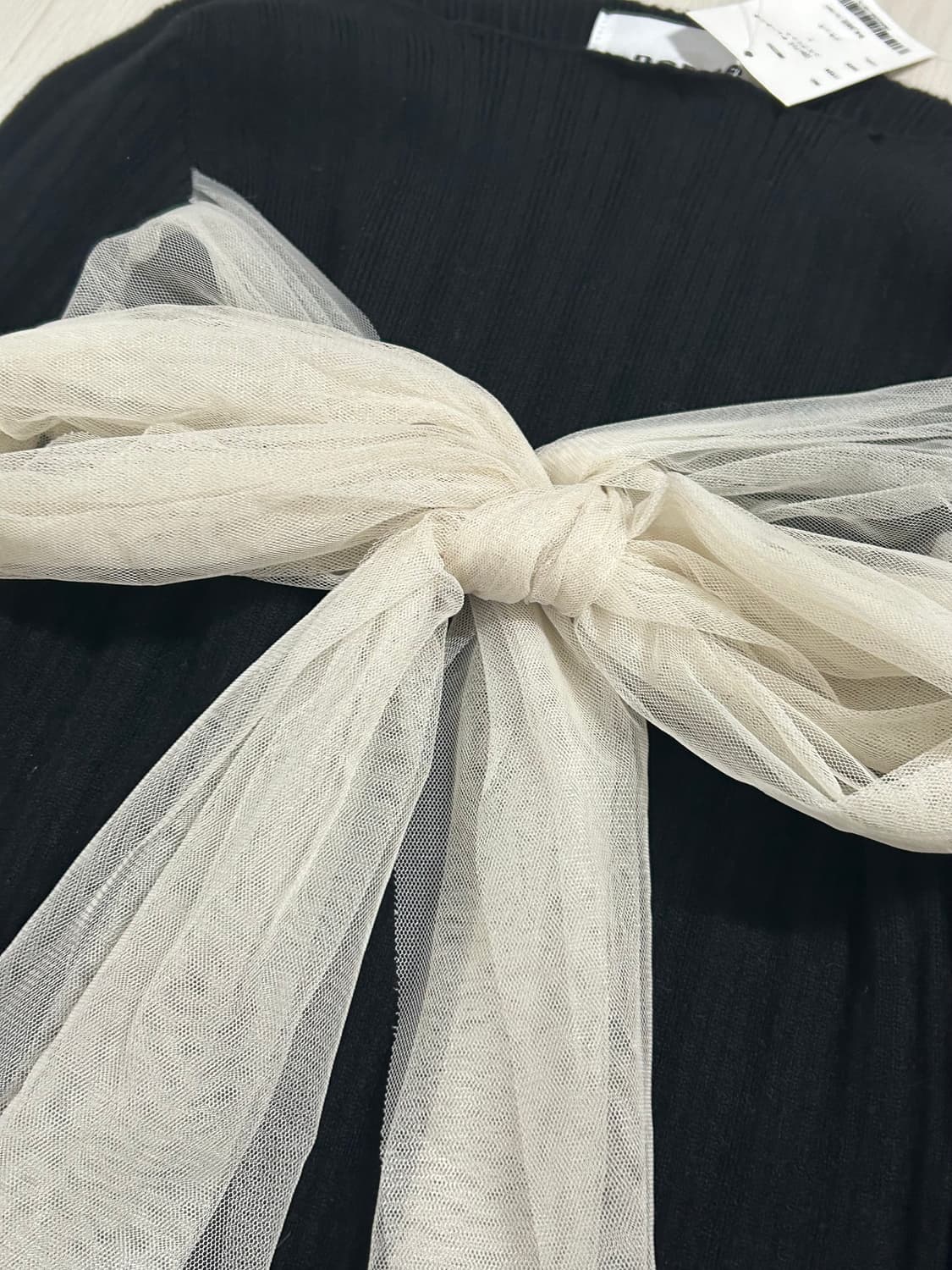 Nemne 마즈깔 쉬폰 리본탑 갸루 로걀탑  상품이미지2