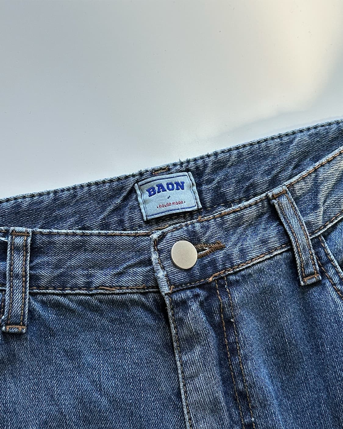 바온 와이드 데님 팬츠 상품이미지3