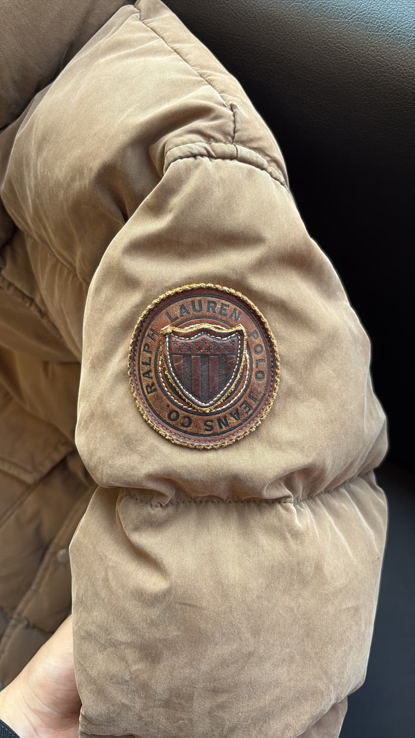 Polo Jeans Co 덕다운 가죽 패치 패딩 상품이미지4