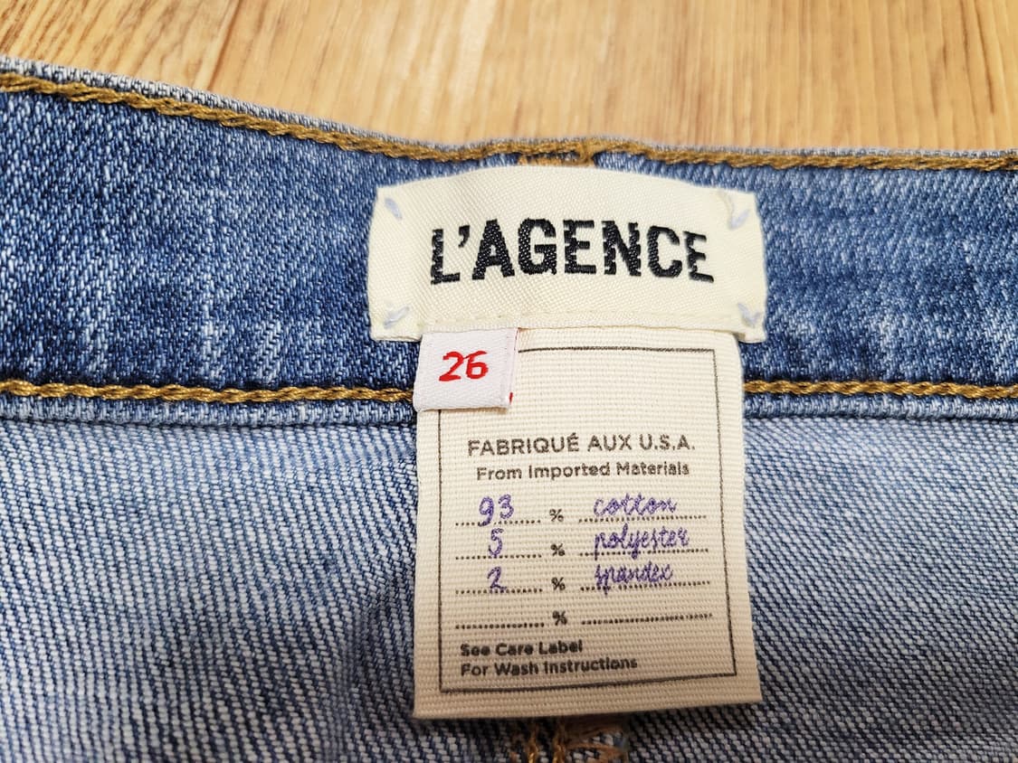 라장스(L'AGENCE) DARIA CROP 스트레이트데님 26 새상품 상품이미지8
