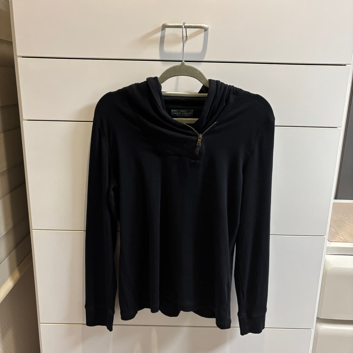 랄프로렌 그린라벨 반집업 숄카라 티셔츠 M 상품이미지1