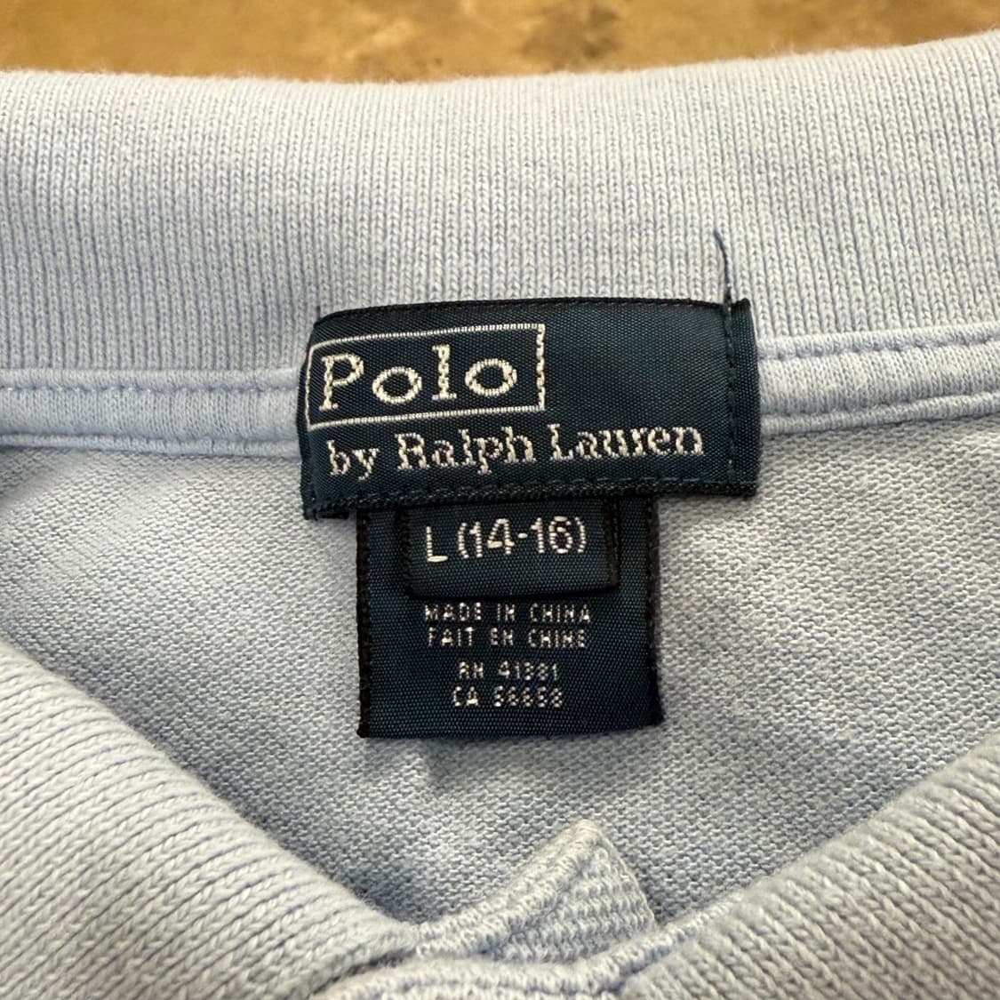 폴로 랄프로렌 소라 하늘 빅포니 카라 반팔 티셔츠 상품이미지5