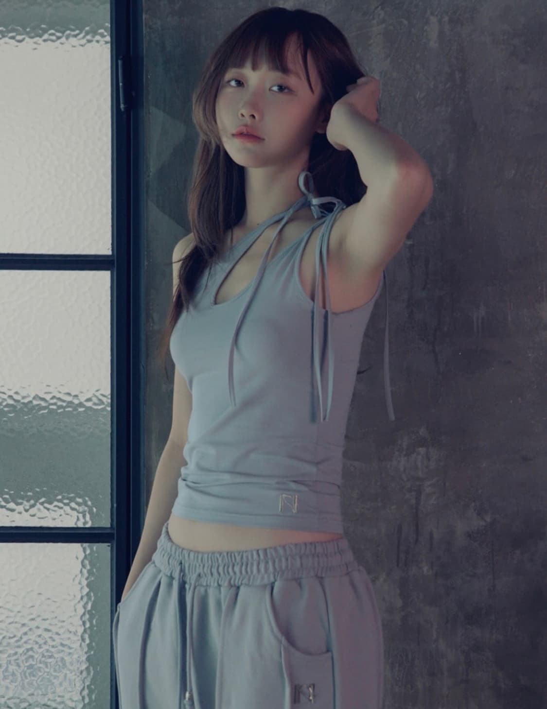뉴얼린 레이어드 나시 그레이 상품이미지3