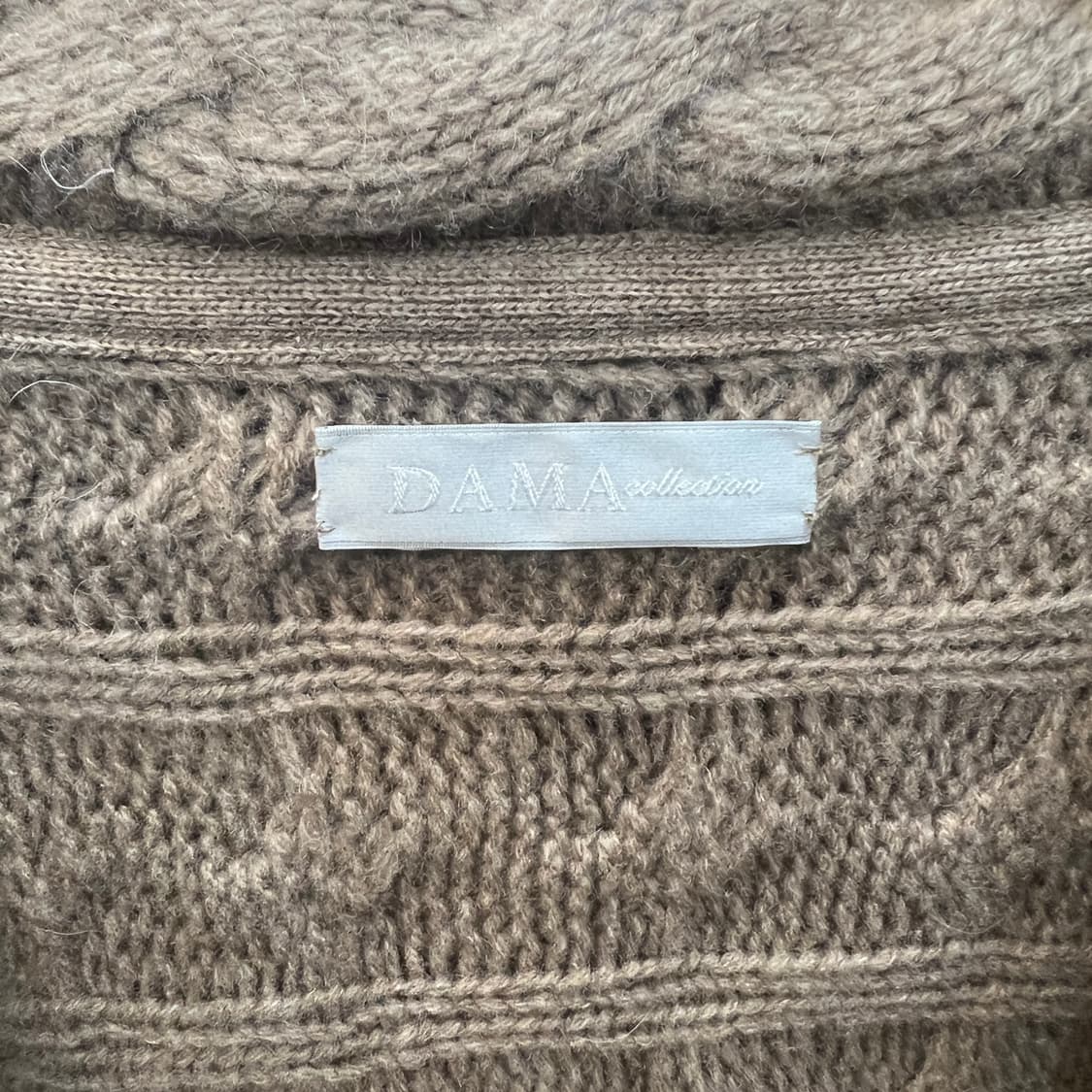 캐시미어 세일러카라 케이블 니트 가디건 상품이미지5