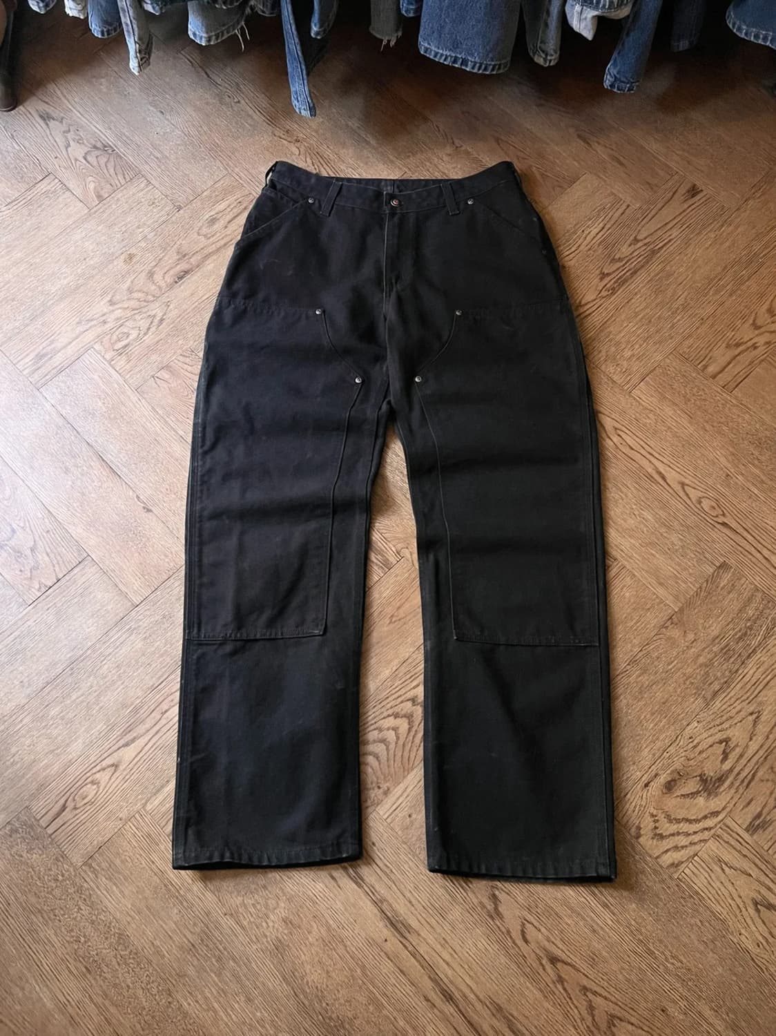 [29]칼하트 USA 블랙 더블니 워크팬츠 상품이미지1