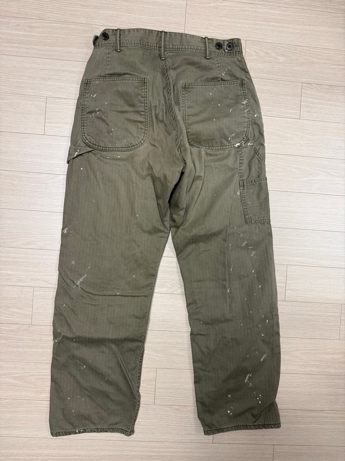 RRL 디스트레스드 헤링본 카펜터 팬츠 30x30 상품이미지4