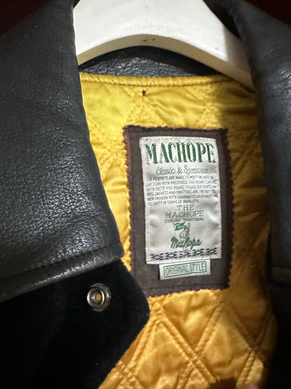 빈티지 바시티 자켓 블랙 M사이즈 상품이미지4