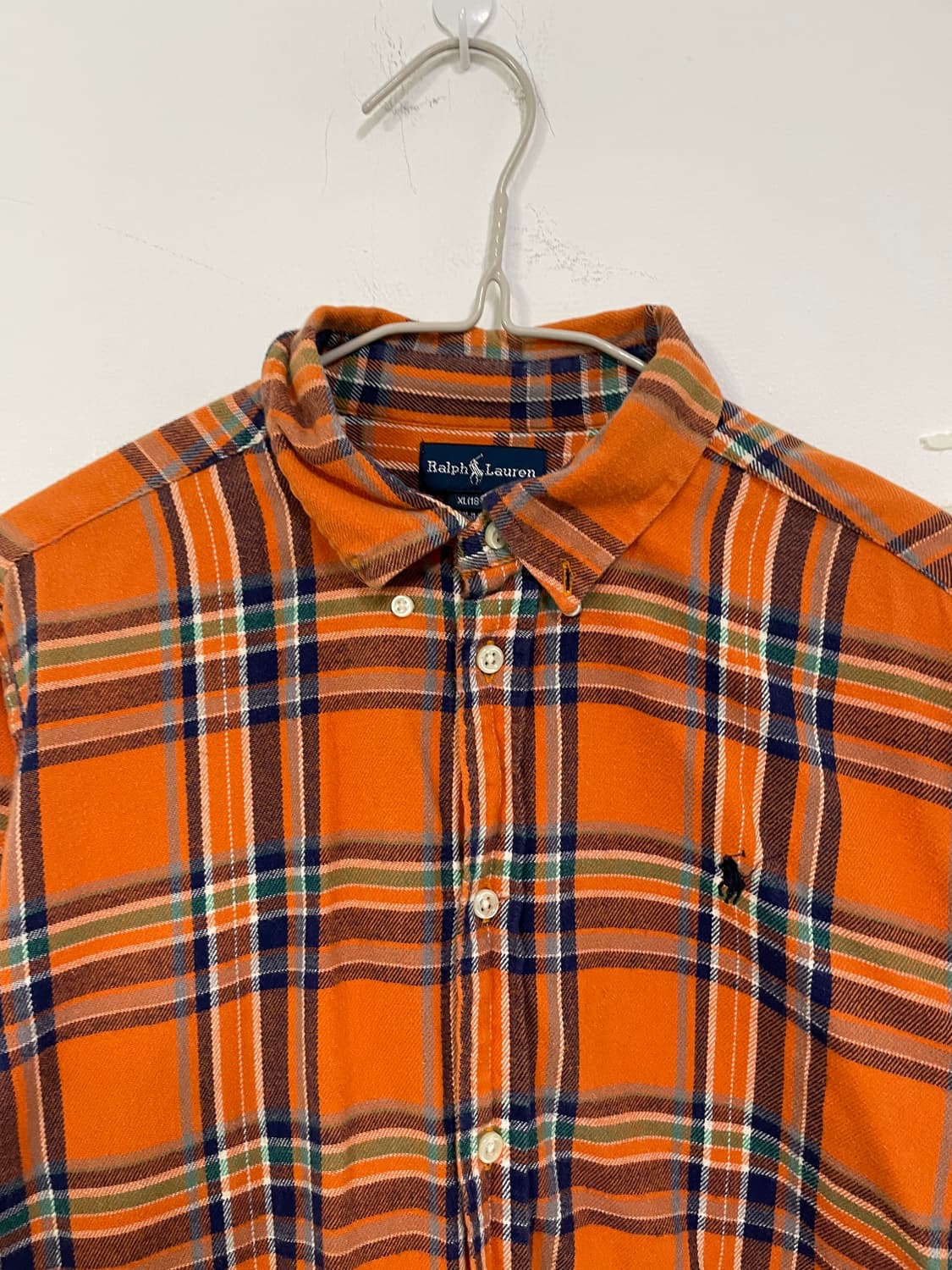 폴로랄프로렌 오렌지 체크셔츠 상품이미지4