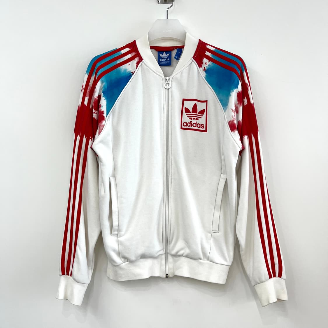아디다스 화이트 타이다이 흰빨 트랙탑 져지 상품이미지2