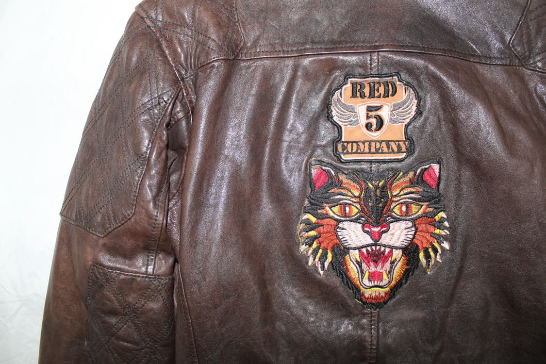 1990s Johnbull 존불 패치워크 레더 바이커 자켓 상품이미지7