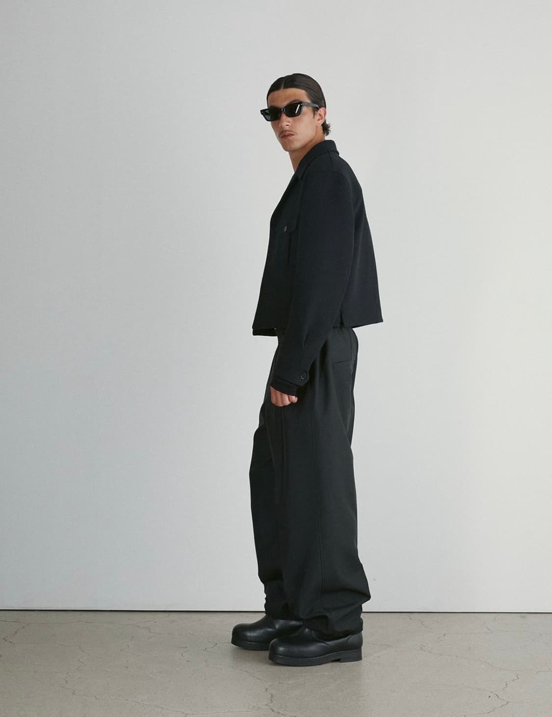 렉토 카일 밀리터리 울 블렌드 자켓 블랙 상품이미지3