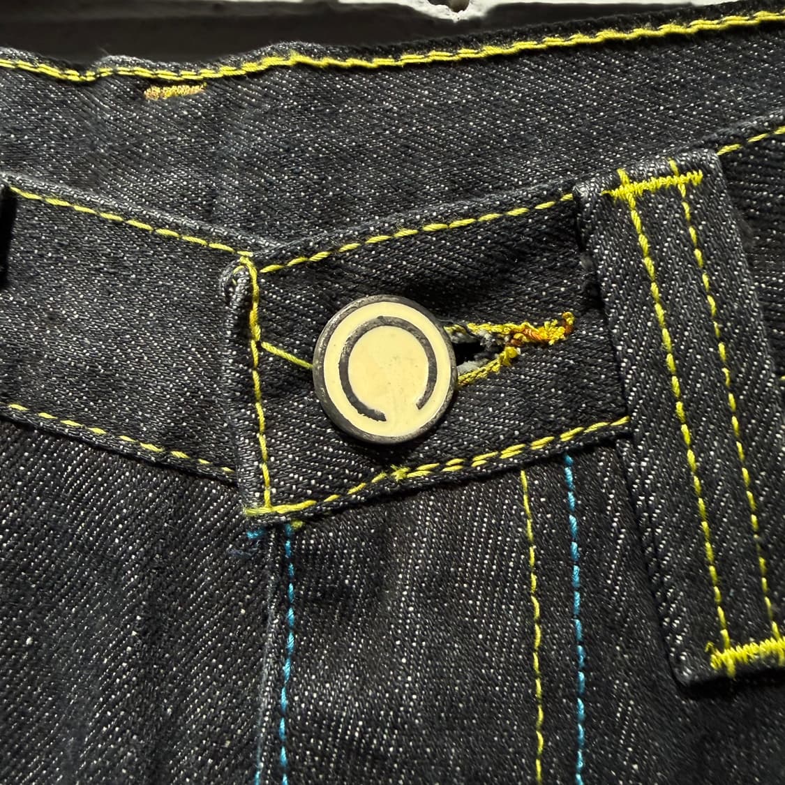 쿠지 타이거 자수 데님 반바지 상품이미지6