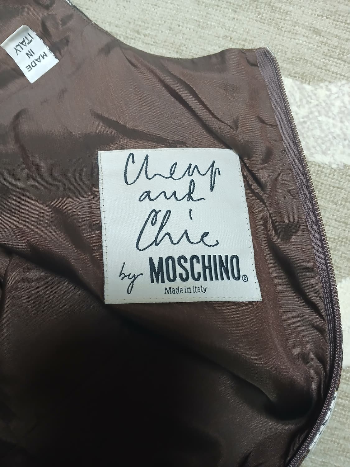 모스키노 엔틱 텍스트 패턴 원피스  상품이미지5