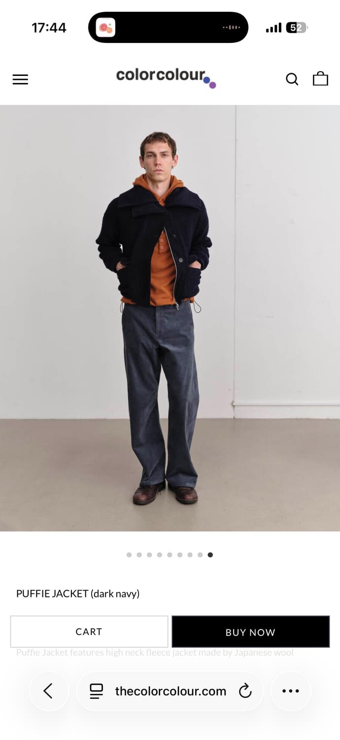 colorcolour PUFFIE JACKET (dark navy) 상품이미지1